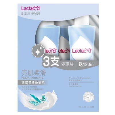 LACTACYD 令肤适亮肌柔滑女性洁肤液250毫升3支装