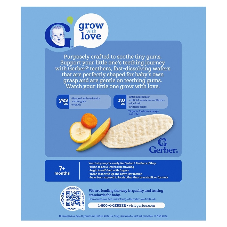 ORGANIC TEETHERS MANGO BANANA CARROT48g