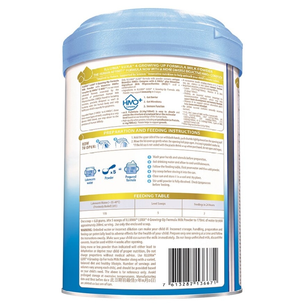 LUXA® HMO Stage 4 Growing-Up Formula (6 HMOs) 850g