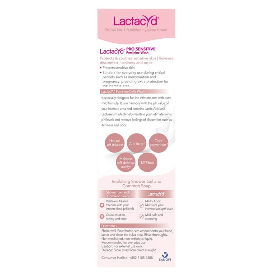 LACTACYD倍護女性潔膚液150毫升