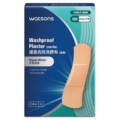 WATSONS Watsons Washproof Plaster (sterile)72mm X 19mm 100S