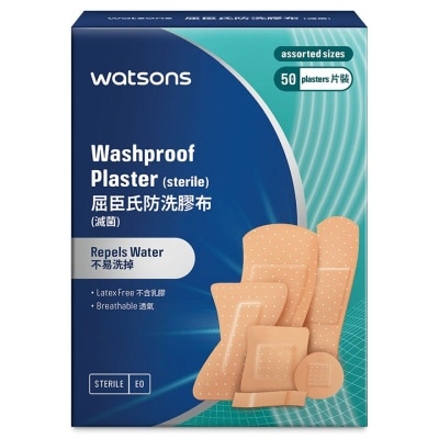 WATSONS Watsons Washproof Plaster(sterile) Assorted sizes 50S