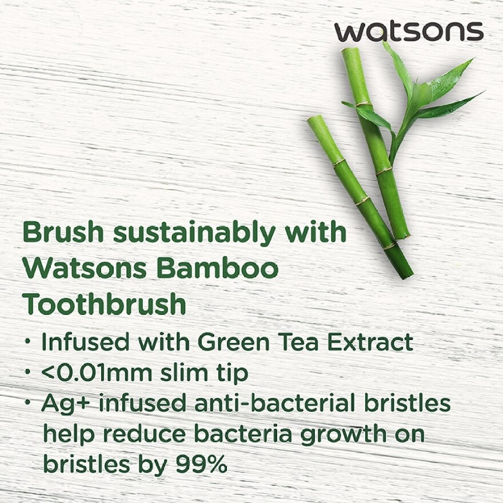 GREEN TEA BAMBOO TOOTHBRUSH 1S