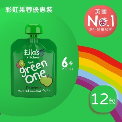 ELLA'S KITCHEN - THE GREEN ONE ORGANIC SMOOTHIE 12PC image