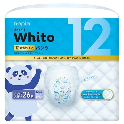 NEPIA nepia妮飄Whito極致親膚吸收嬰兒學習褲(12H) XXL 26片