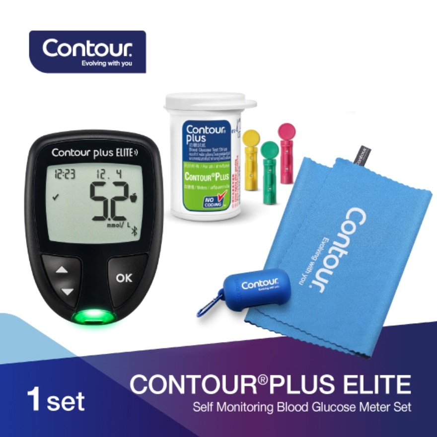 CONTOUR® PLUS ELITE血糖机礼盒套装(附送赠品) (新旧包装随机发货)