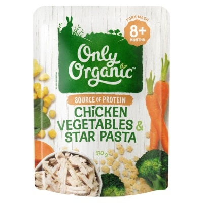 ONLY ORGANIC 奥莉有机 有机鸡肉杂菜星星粉 170克 image
