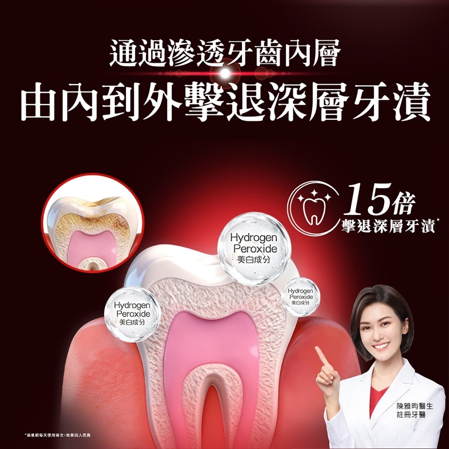 高露洁光感白臻极亮白牙膏