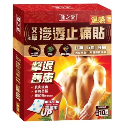 HMT Chinese Herbal Pain Relief Patch (Hot Warming) 10S