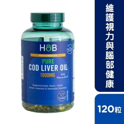 HOLLAND&BARRETT 高效魚肝油1000毫克120粒