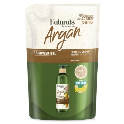 NATURALS BY WATSONS  ARGAN SHOWER GEL REFILL 450ML