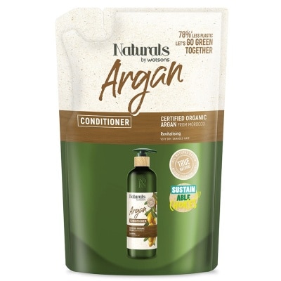 NATURALS BY WATSONS ARGAN CONDITIONER REFILL 450ML