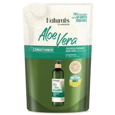 NATURALS BY WATSONS ALOE VERA CONDITIONER REFILL 450ML