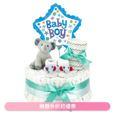 The Gift - 1 層尿片蛋糕 WSGM1T010  (商家直送 - 4個工作天內送到府上)