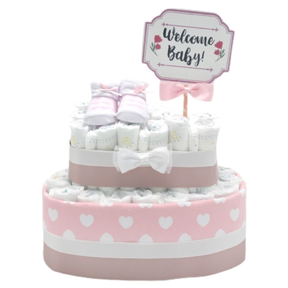 THE GIFT 2 Tier Diaper Cake WSGM2T049 (Supplier Delivery within 4