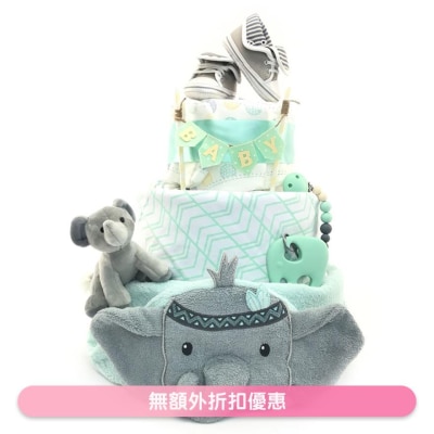 The Gift 3 Tier Diaper Cake WSGM3T034  (Supplier Delivery – within 4 working days)