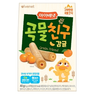 貝貝 - 穀物手指餅 （柑橘味）5克x8