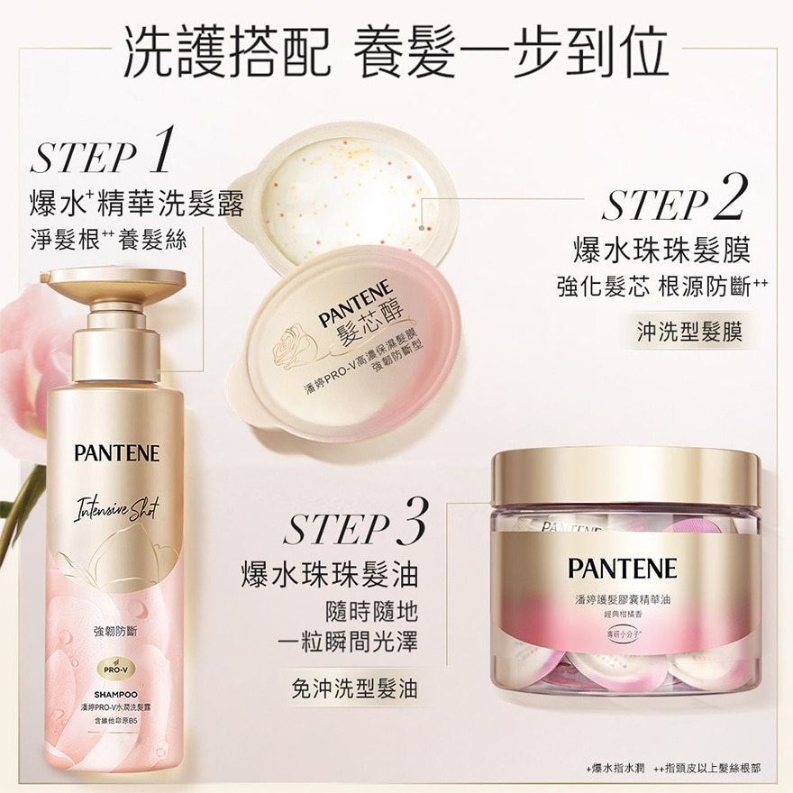 潘婷PRO-V高濃保濕髮膜 強韌防斷型12mlx8