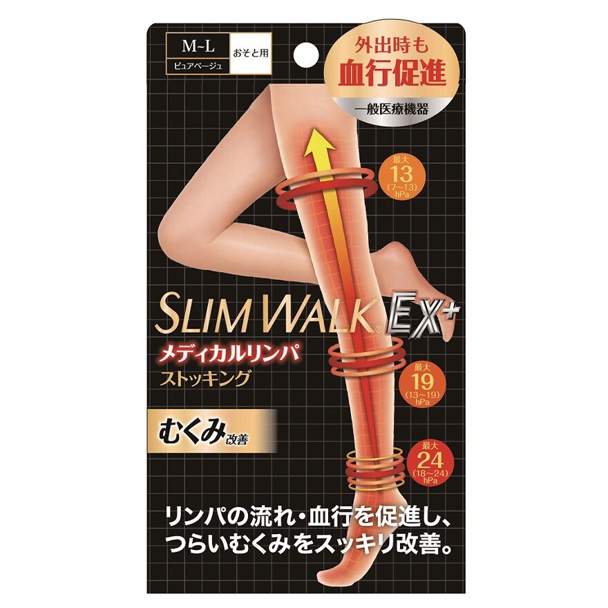 SLIMWALK Lymph Stockings Compression Socks ML PH673(Supplier Delivery