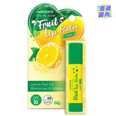WATSONS FRUIT LIP BALM LEMON SPF10