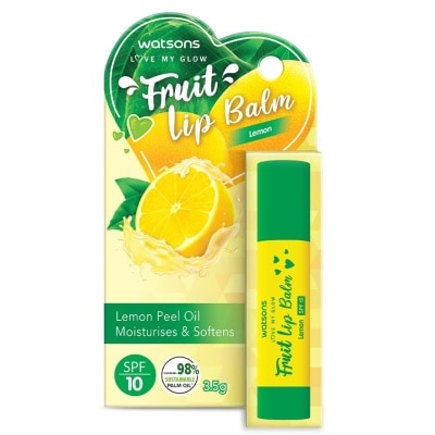 WATSONS FRUIT LIP BALM LEMON SPF10