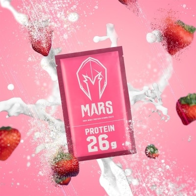 MARSWHEY 水解乳清蛋白12包盒裝 - 草莓牛奶口味 (商家直送 -5個工作天內送到府上)