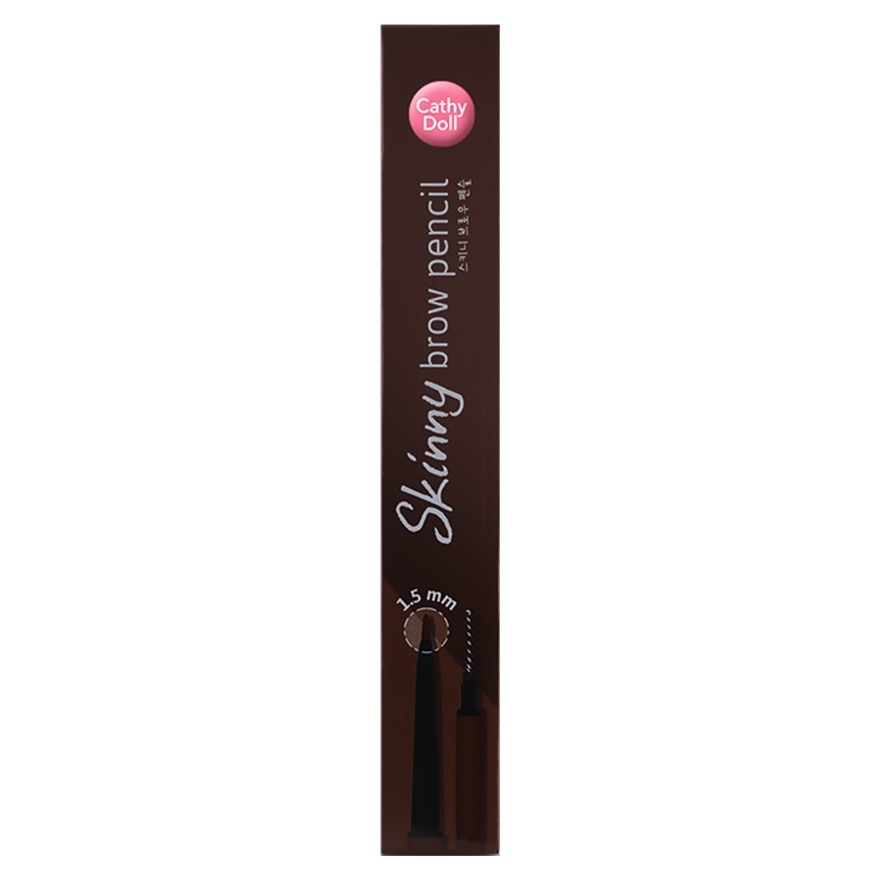 CATHY DOLL SKINNY BROW PENCIL 02 DARK BROWN