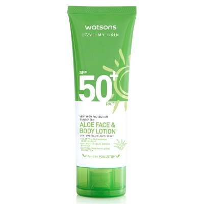 WATSONS VHP SUNSCREEN ALOE FACE& BODY SPF50+