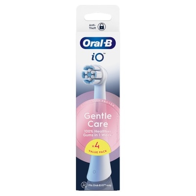ORAL B iO清潔護齦刷頭4支裝白色 (新舊包裝隨機發貨)