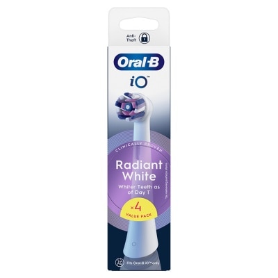 ORAL B iO 美白至臻刷頭4支裝(白色) (新舊包裝隨機發貨)