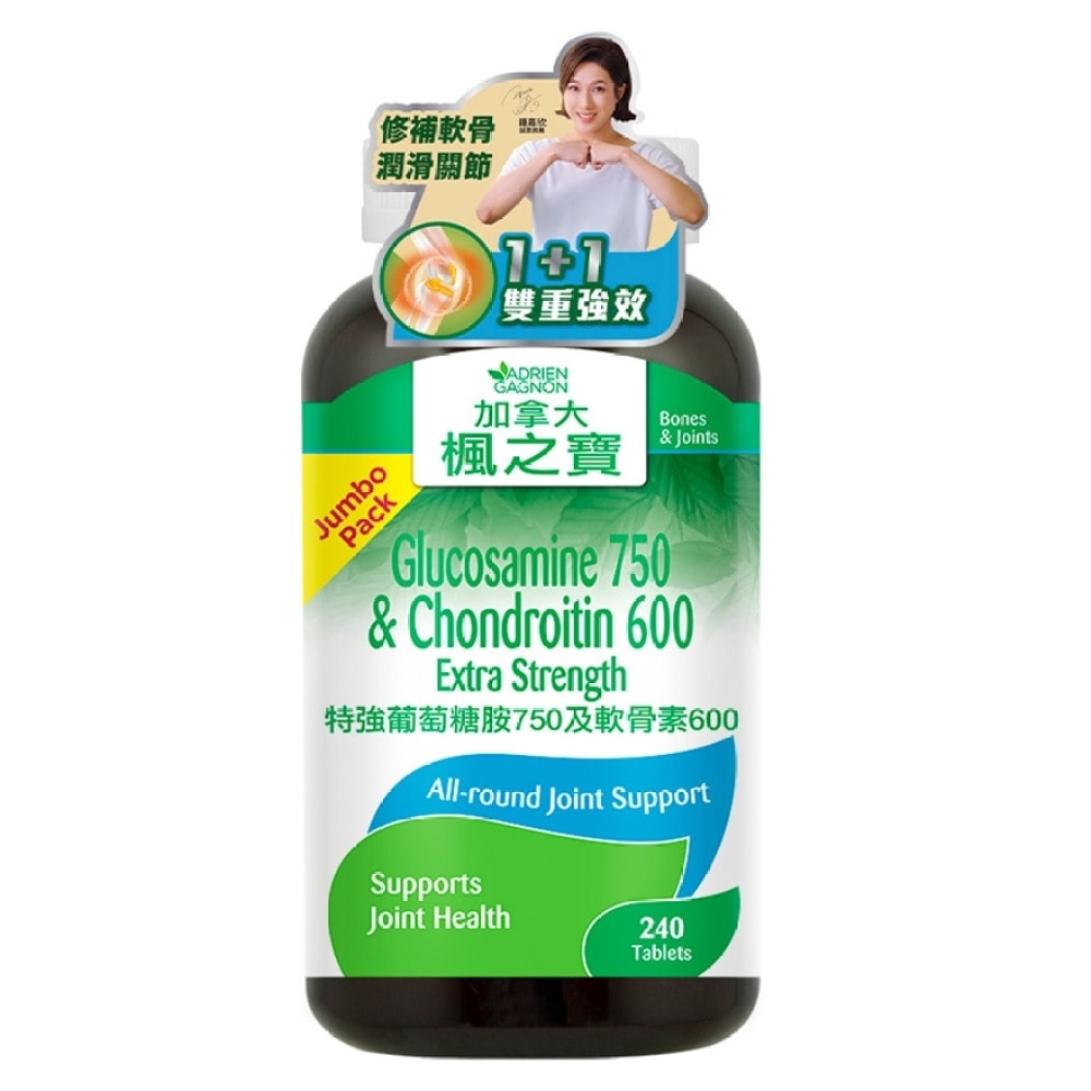 ADRIEN GAGNON Glucosamine 750 & Chondroitin 600 Extra Strength(240