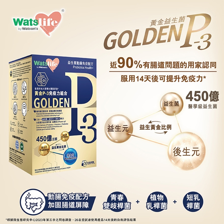 WatsLife 益生菌動腸免疫配方 (30粒)