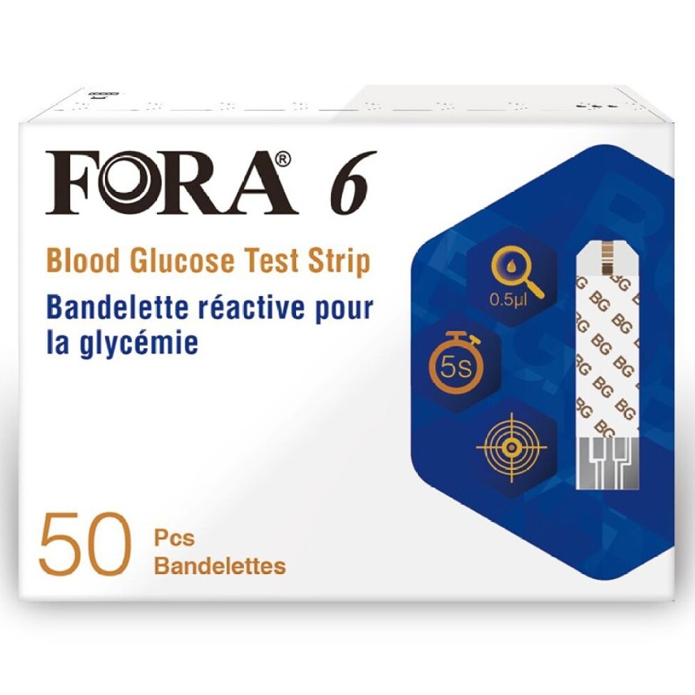 FORA FORA BLOOD GLUCOSE TEST STRIP 50PCS Test Kits & Health