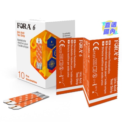 FORA FORA URIC ACID TEST STRIP 10PCS