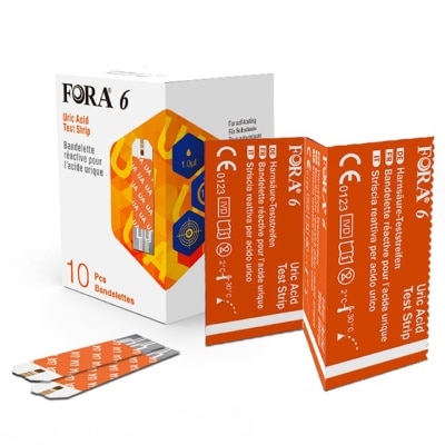 FORA FORA URIC ACID TEST STRIP 10PCS