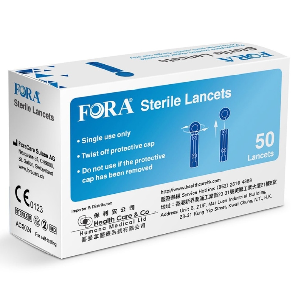 FORA STERILE LANCETS 50S