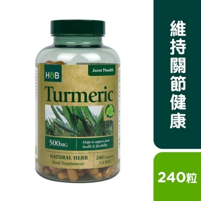 HOLLAND&BARRETT TURMERIC 500MG 240S