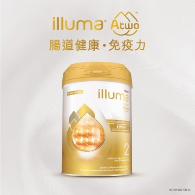 ILLUMA ILLUMA®  Atwo A2 β-酪蛋白2号 较大婴儿配方奶粉 850克