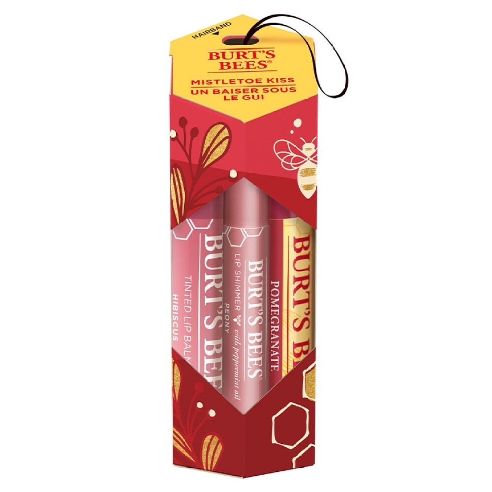 BURT'S BEES MISTLETOE KISS GIFT PINK HOLIDAY 2 Gift Set Watsons