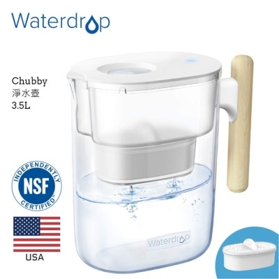 Waterdrop Chubby木柄滤水壶3.5L (透明) WD-PT-04C (商家直送-5个工作天内送到府上)