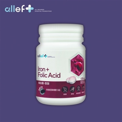 ALLEF IRON + FOLIC ACID CHEWABLE TAB120S