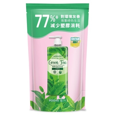 WATSONS WATSONS GREEN TEA SCENTED GEL BODYWASH REFILL 900ML