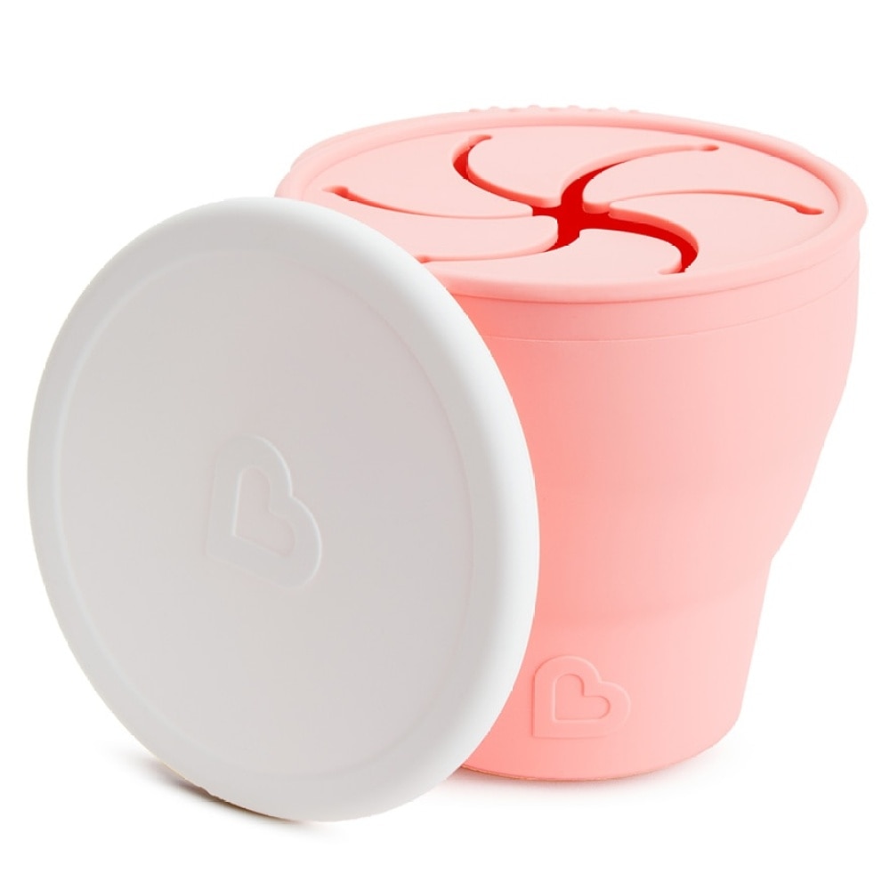 CEST SILICONE SNACK CATCHER W LID CORAL (38077P)(SUPPLIER DELIVERY–10 WORKING DAYS)