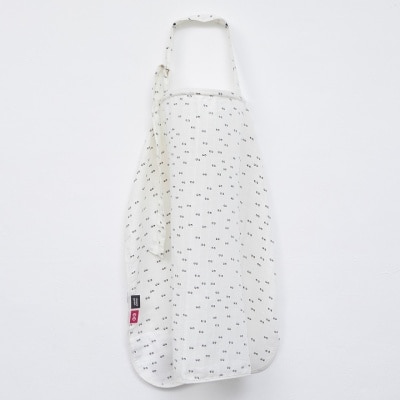 SIMPLY GOOD 纱布哺乳围巾(眼睛/白) (商家直送-10个工作天内送到府上)