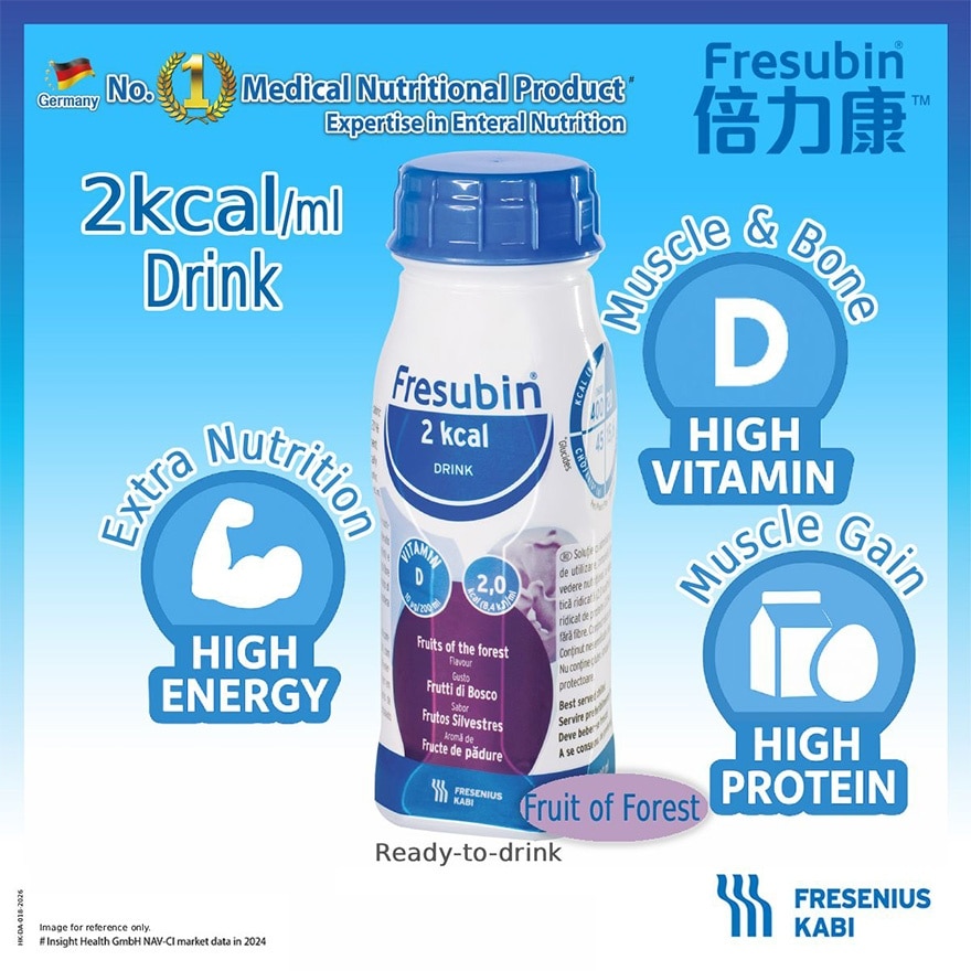 Fresubin® 2kcal Drink 200ml x4 (Fruits Of The Forest Flavour)