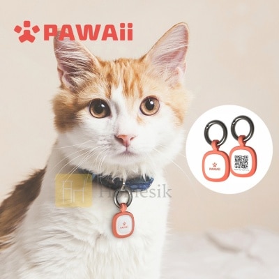 PAWAii PET QR CODE ID TAG (RED) (SUPPLIER DELIVERY–5 WORKING DAYS;FREE DELIVERY UPON $500)