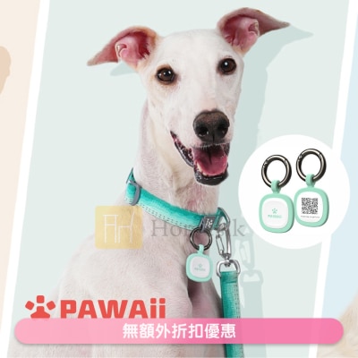 PAWAii - 寵物ID TAG 防走失吊牌 (綠色) (商家直送-5個工作天內送到府上;滿$500免運)
