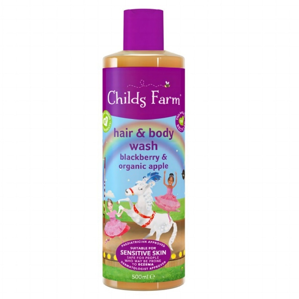 Childs Farm Blackberry & Organic Apple Hair & Body Wash 500ml