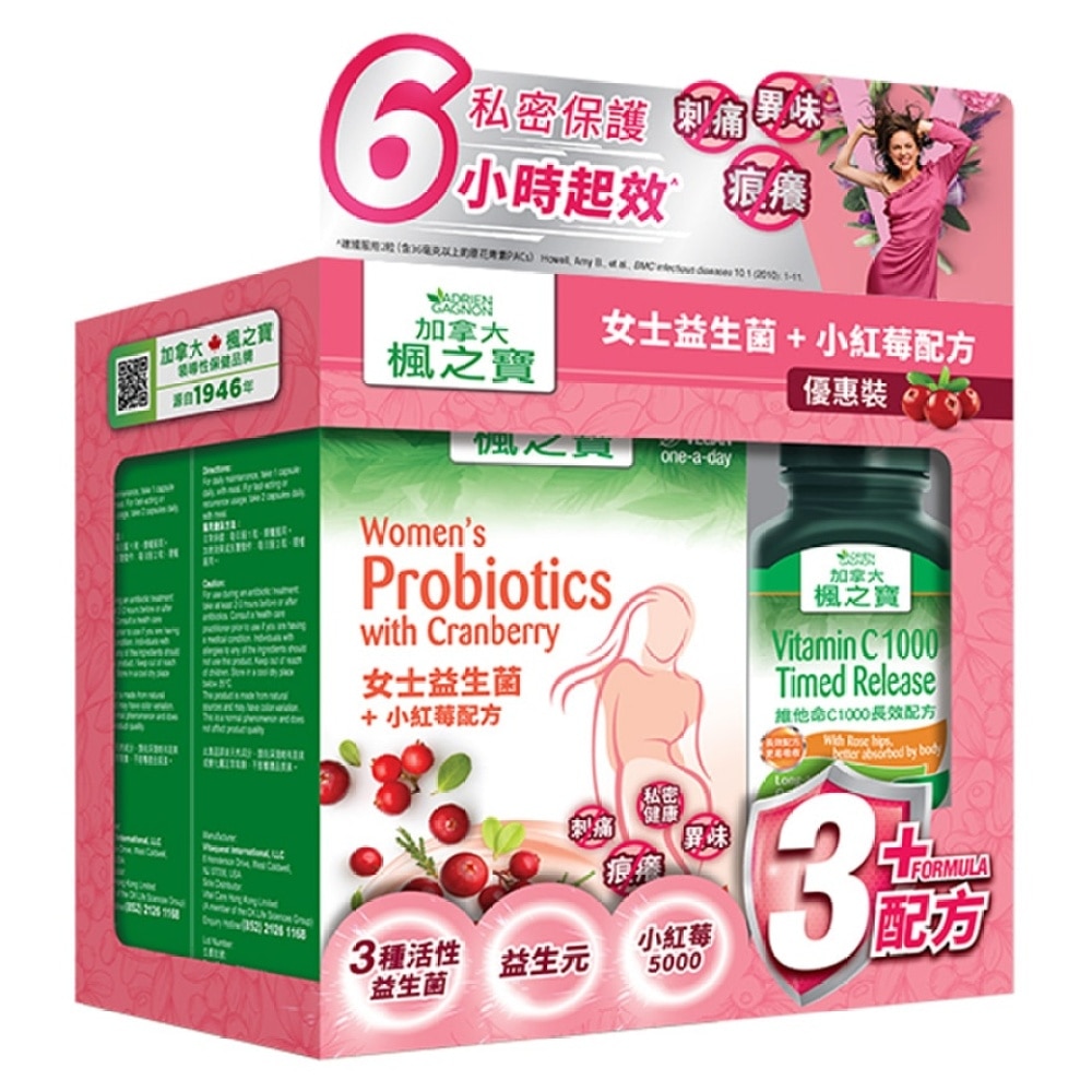 WOMEN'S PROBIOTICS WITH CRANBERRY BONUS PACK