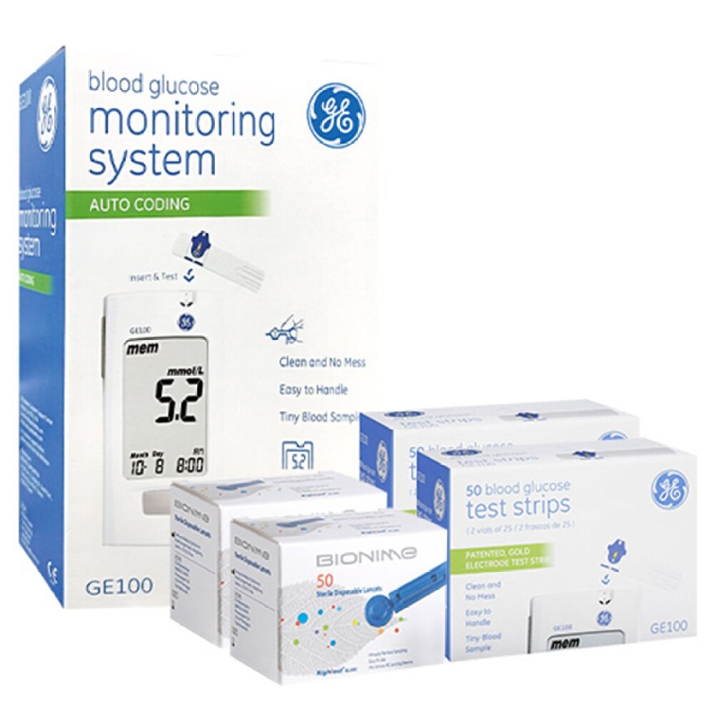 GE GE100-ES BLOOD GLUCOSE MONITOR SET(SUPPLIER DELIVERY–7-10 WORKING ...